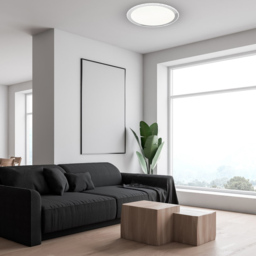 Milagro Layla White LED Ceiling Lamp with Remote 50cm 230V - Size: 50 x 50 x 6cm - Wilko - thumbnail 4