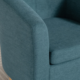 Artemis Home Millie Teal Fabric Accent Chair - Size: Single - Wilko - thumbnail 3