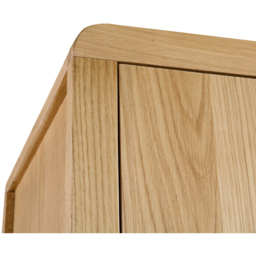 Julian Bowen Curve 2 Door Single Drawer Oak Wardrobe - Size: 2 Door, Single Drawer - Wood - Wilko - thumbnail 6