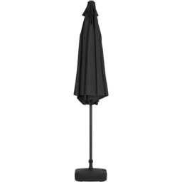Living and Home Black Round Crank Tilt Parasol with Plastic Fillable Base 3m - Wilko - thumbnail 4