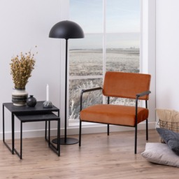 Florence Infinity Black Matt Nest of Tables Set of 2 - Furniture To Go - Wilko - thumbnail 7