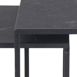 Florence Infinity Black Matt Nest of Tables Set of 2 - Furniture To Go - Wilko - thumbnail 5