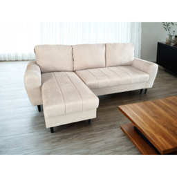 DS Living Sienna 3 Seater Beige Fabric Right Hand Chaise Sofa Bed - Wilko - thumbnail 7