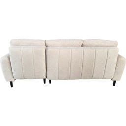 DS Living Sienna 3 Seater Beige Fabric Right Hand Chaise Sofa Bed - Wilko - thumbnail 6