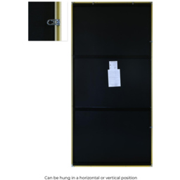 The Artus Gold Aluminium Wall Mirror 200 x 100cm - MirrorOutlet - Wilko - thumbnail 4