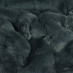 Paoletti Empress Charcoal Large Faux Fur Throw 140 x 200cm - Size: 200 x 140cm - Grey - Wilko - thumbnail 5