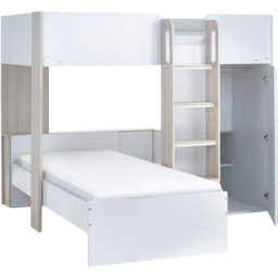 Julian Bowen Horizon Pale Wood and White Bunk Bed - Size: Single - Wilko - thumbnail 5