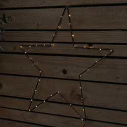 ValueLights Black Star Shape LED Garden Light - Size: 50 x 5 x 50cm - Wilko - thumbnail 3