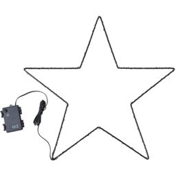 ValueLights Black Star Shape LED Garden Light - Size: 50 x 5 x 50cm - Wilko