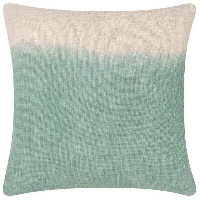 furn. Mizu Eucalyptus Dip Dye Square Cushion - Size: 50 x 50 cm - Multi - Wilko - image 1