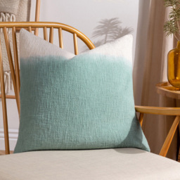 furn. Mizu Eucalyptus Dip Dye Square Cushion - Size: 50 x 50 cm - Multi - Wilko - thumbnail 3