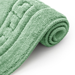 Velosso Greek Key Sage Bath Mat Set - Green - Wilko - thumbnail 4
