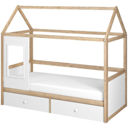 Flair Ted White Wooden Play House Bed Frame with Storage - Size: Single - Wilko - thumbnail 3