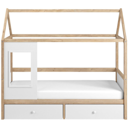 Flair Ted White Wooden Play House Bed Frame with Storage - Size: Single - Wilko - thumbnail 4