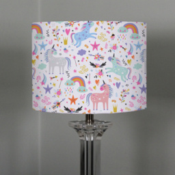Benjamin Tate Design Big Unicorns Lamp Shade - Size: 45 x 26 x 10cm - Pink - Wilko - thumbnail 3