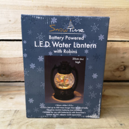 Samuel Alexander Robin Scene LED Christmas Water Spinner Antique Lantern 20cm - Size: 20 x 15 x 15cm - Multi - Wilko - thumbnail 6