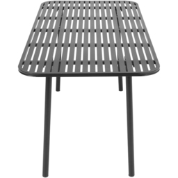 Living and Home Black Rectangular Outdoor Garden Metal Table - Size: 87 x 165 x 14.5cm - Wilko - thumbnail 5