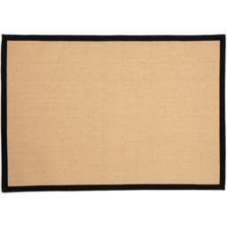 Esselle Home Swinton Black Sisal Jute Boucle Rug 120 x 170cm - Size: 170 x 120 x 1cm - Wilko - thumbnail 1