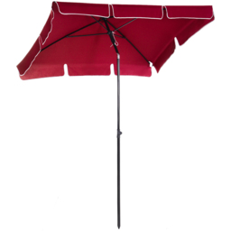 Outsunny Red Tilting Parasol 2 x 1.25m - Size: 2m - Wilko