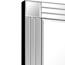 MirrorOutlet Triple Bevel Cheval Free Standing Mirror 170 x 58cm - Clear - Wilko - thumbnail 7