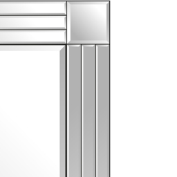 MirrorOutlet Triple Bevel Cheval Free Standing Mirror 170 x 58cm - Clear - Wilko - thumbnail 5