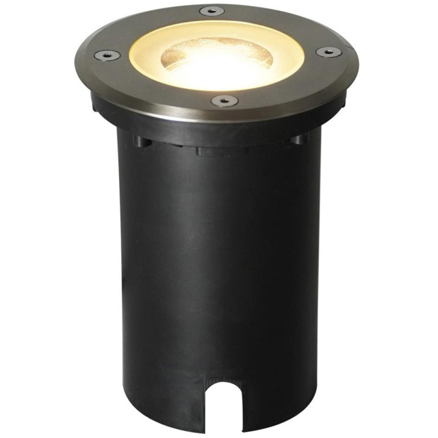 Nordlux Andor Round Recessed Ground Spotlight - Size: 14.8 x 11 x 11cm - Stainless steel - Wilko - image 1