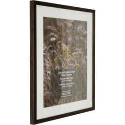 Thetford Dark Wood Effect Frame Brown 17 x 12in - Wilko - thumbnail 3