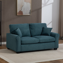 Artemis Home Lewiston 2 Seater Teal Fabric Sofa Bed - Wilko - thumbnail 7