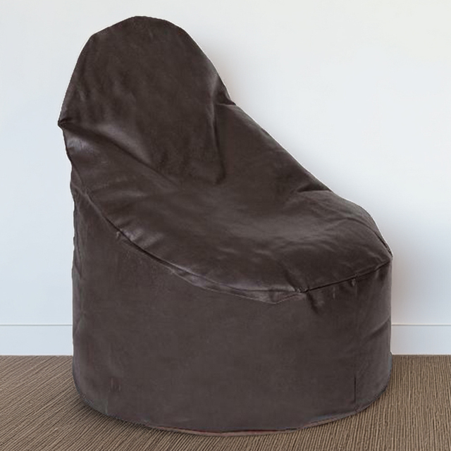 Kaikoo Chocolate Brushed Faux Suede Bean Bag Chair - Brown - Wilko - image 1