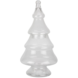 Clear Glass Christmas Tree Decoration Ornament - Wilko - thumbnail 1