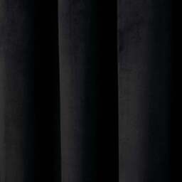 Divante Vermont Black Velvet Blackout Curtains 229cm - Size: W 228 x D 168cm - Wilko - thumbnail 5