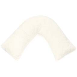 Downland Huggleland Cream Teddy Fleece V Shape Pillow - Size: Single - Wilko - thumbnail 1