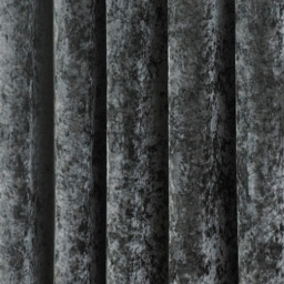 Paoletti Verona Pewter Crushed Velvet Eyelet Curtain 117 x 183cm - Size: W 183 x D 117cm - Grey - Wilko - thumbnail 5