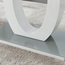Furniturebox Lucia Solara 6 Seater Dining Set Grey Gloss Cappuccino and Chrome - Brown - Wilko - thumbnail 7