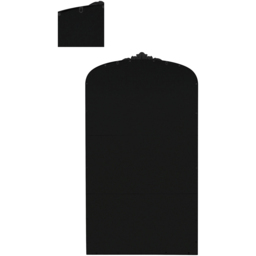 The Crown Black Arched Metal Leaner Wall Mirror 174 x 96cm - MirrorOutlet - Wilko - thumbnail 4