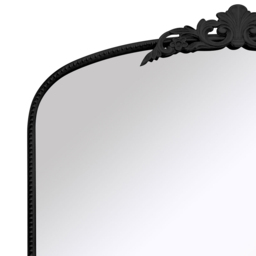 The Crown Black Arched Metal Leaner Wall Mirror 174 x 96cm - MirrorOutlet - Wilko - thumbnail 5