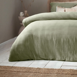 Yard Lark King Size Eucalyptus Muslin Cotton Duvet Set - Multi - Yard Living - Wilko - thumbnail 5