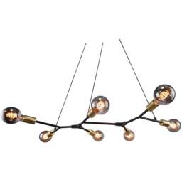 Nordlux Josefine 7 Spot Black Pendant Light - Size: 4.4 x 91 x 4.4cm - Wilko - thumbnail 5