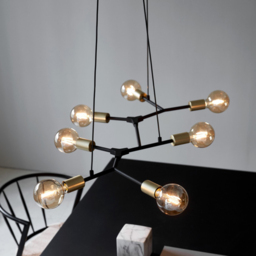 Nordlux Josefine 7 Spot Black Pendant Light - Size: 4.4 x 91 x 4.4cm - Wilko - thumbnail 3