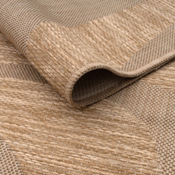 Wave Indoor and Outdoor Rug Natural 170cm - Wilko - thumbnail 4
