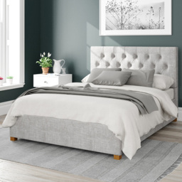 Aspire Olivier Double Storm Pure Pastel Cotton Ottoman Bed - Grey - Aspire Beds - Wilko - thumbnail 1