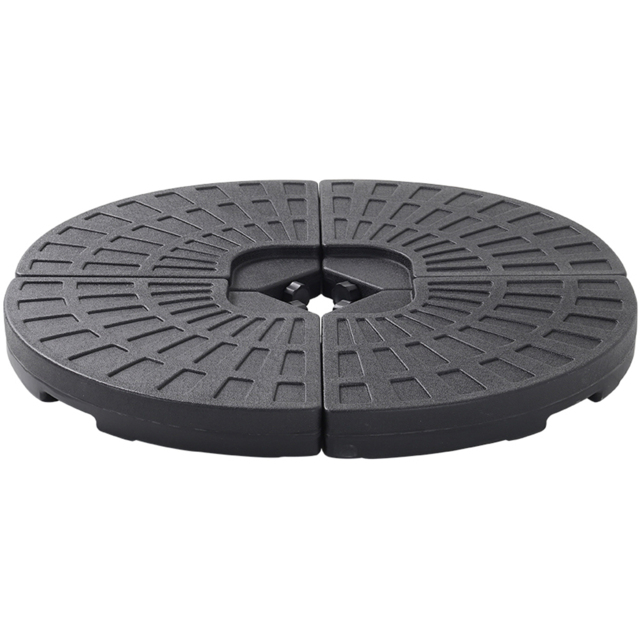 Living and Home HDPE Parasol Base 66kg - Size: Single - Black - Wilko - image 1