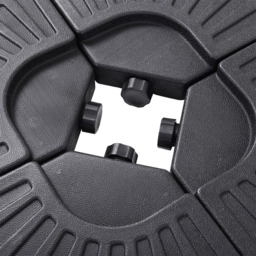 Living and Home HDPE Parasol Base 66kg - Size: Single - Black - Wilko - thumbnail 5