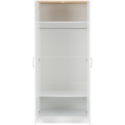Seconique Portland 2 Door White and Oak Effect Wardrobe - Wilko - thumbnail 5