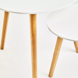 Premier Housewares Nostra Round Nest of Tables Set of 2 - Size: 48 x 48 x 48cm - Multi - Interiors by Premier - Wilko - thumbnail 6