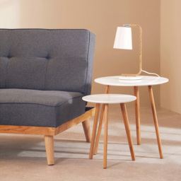 Premier Housewares Nostra Round Nest of Tables Set of 2 - Size: 48 x 48 x 48cm - Multi - Interiors by Premier - Wilko - thumbnail 7