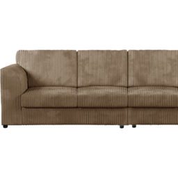 Luxor 4 Seater Coffee Jumbo Cord Full Back Sofa - Cream - Wilko - thumbnail 4