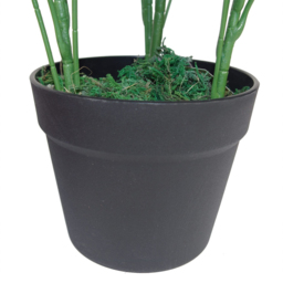 Leaf Arboricola Umbrella Artificial Tree Black Pot 1.8ft - Size: 55 x 30 x 30cm - Green - Wilko - thumbnail 4