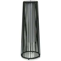 ValueLight Rattan Black Large Solar Floor Lamp - Size: 59.5 x 21.5 x 21.5cm - ValueLights - Wilko - thumbnail 1