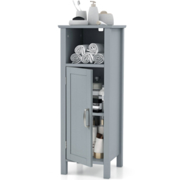 Costway Grey Freestanding Bathroom Storage Organiser - Size: 30 x 30 x 80cm - Wilko - thumbnail 3